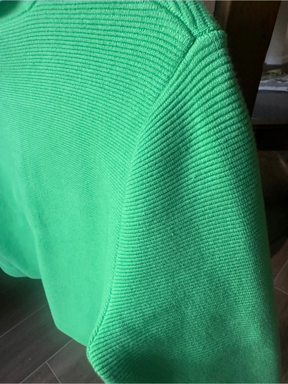Alice + Olivia Ila Garden Green Collared Knit Jacket M